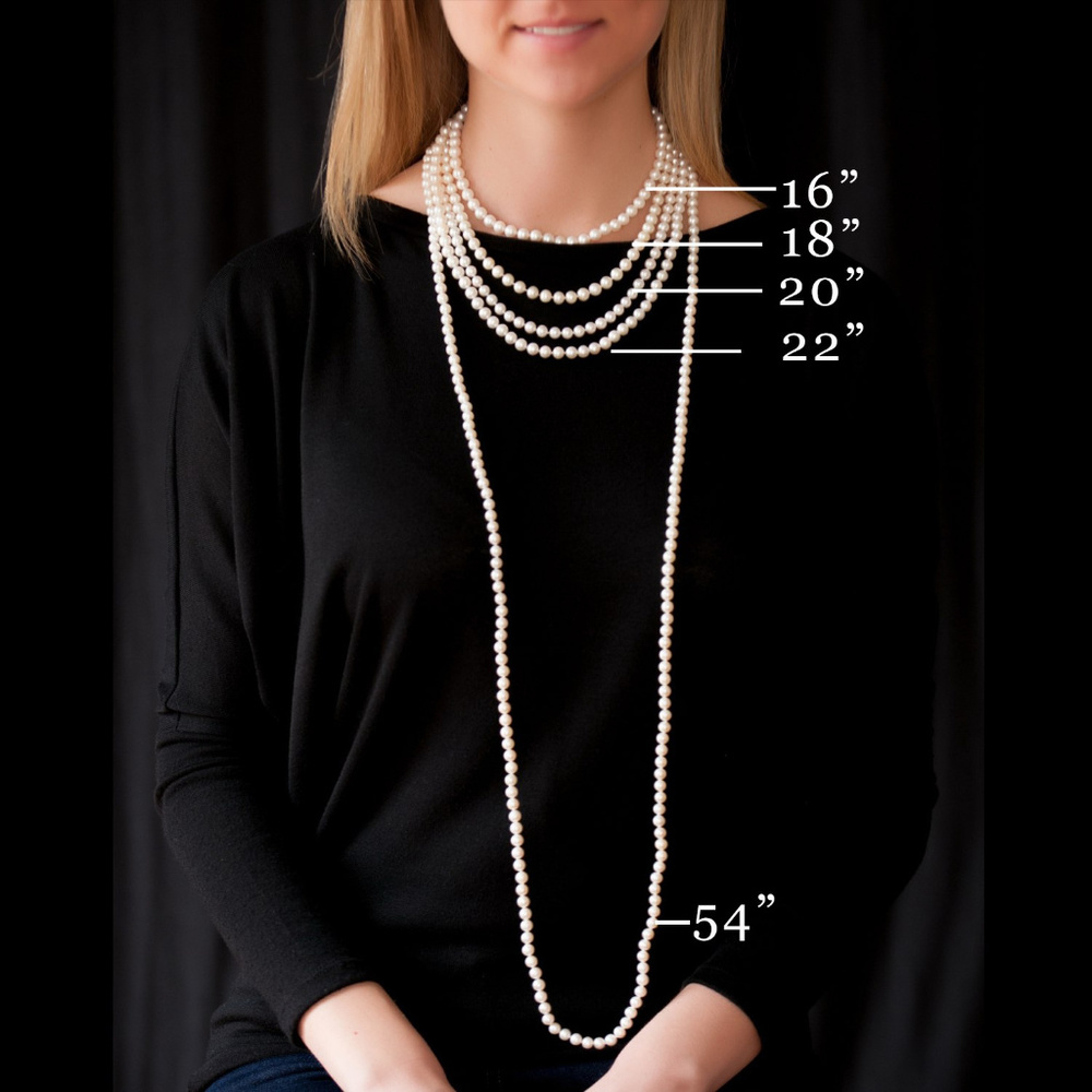 Vintage Glass Pearl Necklace by Marvella - Picture 3 of 3